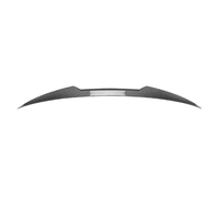 Aileron de coffre en ABS noir brillant et motif carbone compatible avec Audi A5 F5 2017-2024