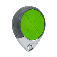 Télécommande de porte de garage à code roulant 434,54 MHz à 4 boutons pour émetteur porte-clés à boucle métallique E970M Green Pad