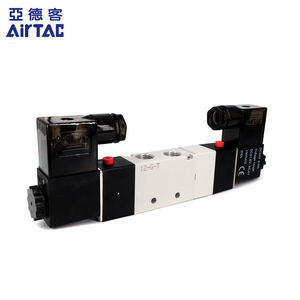 AIRTAC Válvula solenoide de 5/3 vías DC12V 4V230C-08 PT1/4 "Tipo DE ACCIÓN pilotada internamente Control eléctrico doble medio cerrado - Product Image 2