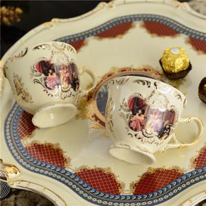 Personage Living Room Home Decors Porcelain Coffee & Tea <b>Sets</b> European Hot Selling 8 Pcs Europe Ceramic Tea <b>Pot</b> Customized Color - Product Image 3