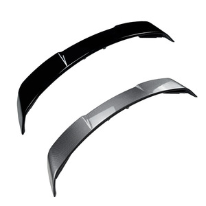 Ford Mustang Rear Spoiler <b>Wing</b> Shaped Piano <b>Black</b> Carbon Fiber Texture ABS Trunk Spoiler 2015-2023 - Product Image 5