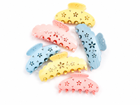Pince à cheveux en acétate Ume OEM tendance, motif floral mignon, accessoires pour cheveux personnalisables avec logo pour femmes et filles, vente en gros