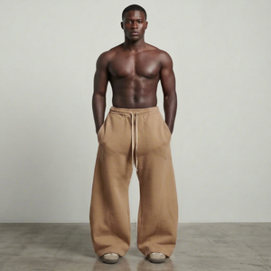 Men's Wide Leg Baggy <b>Oversized</b> <b>Sweatpants</b> Loose Fit Hip Hop Style - Product Image 1
