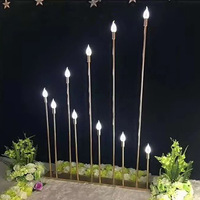 Bougeoir en métal doré lampadaire de décoration de mariage haut de gamme pour candélabres de mariage
