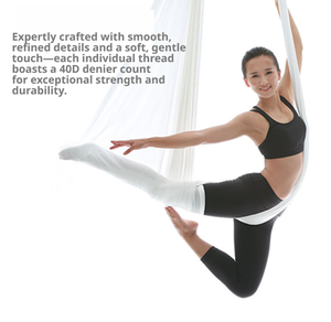 QIDIAN 5*2.8m Hamaca de Yoga Aérea Portátil y Duradera, Equipo para Danza Acrobática, Fitness, Pilates, Material de Nailon - Product Image 5