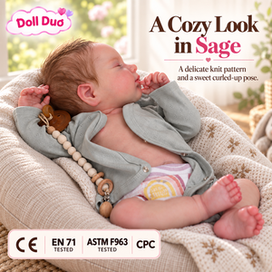 ตุ๊กตาเด็กเกิดใหม่ DollDuo ขนาด 19 นิ้ว เหมือนจริง ทำมือ รูปแบบทารกแรกเกิด ของเล่นซิลิโคน ขายดี ของเล่นเด็ก ของขวัญสุดเพอร์เฟกต์สำหรับเด็กผู้หญิง - Product Image 3