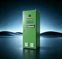 Armoire de commande industrielle verte pour variateur de fréquence (VFD) avec HMI et PLC, boîtier de distribution pour contrôle de vitesse de moteur AC, IP66 380V OEM