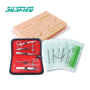 Medizin studenten Surgical Suture Practice Kit mit Skin Operate Pad Übungs naht Pad Training Nahtpad
