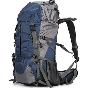 内框防水尼龙野营背包50L户外旅行野营包登山徒步旅行背包