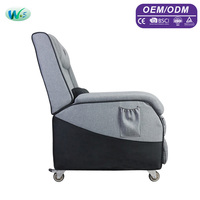 Fauteuil de Gaming en Gros, Canapé de Loisirs avec Roulettes, Fauteuil Simple Convertible en Lit, Fauteuil de Loisirs avec Accoudoirs WS8917
