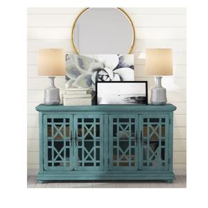 <span class=keywords><strong>Aparador</strong></span> de almacenamiento con relieve <span class=keywords><strong>blanco</strong></span>, armario alto desgastado decorativo para granja, con patrón tallado Floral, 10 armario antiguo para sala de estar - Product Image 1