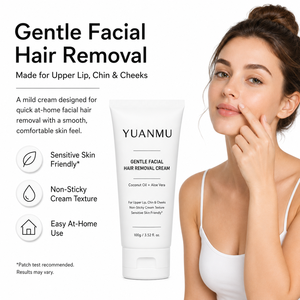 Crème dépilatoire pour le corps, naturelle, biologique, douce, à base de plantes, pour peaux sensibles, sans douleur, pour l'épilation du visage, pour femmes, marque privée - Product Image 2