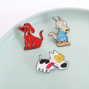 Broches <span class=keywords><strong>de</strong></span> Esmalte <span class=keywords><strong>de</strong></span> Personajes Animados <span class=keywords><strong>de</strong></span> Comedia <span class=keywords><strong>de</strong></span> <span class=keywords><strong>los</strong></span> <span class=keywords><strong>90</strong></span>, Perro Rojo Grande <span class=keywords><strong>de</strong></span> Dibujos Animados, Cachorro <span class=keywords><strong>de</strong></span> Ojos Grandes, Joyería <span class=keywords><strong>de</strong></span> Solapa - Product Image 3