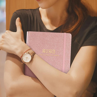 Cuaderno Espiral A5 Simplificado, Libro de Registro de Reuniones de Negocios Personalizado, Logotipo Impreso en Lámina Dorada, Ecológico