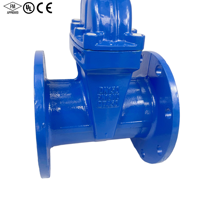 Vanne à opercule à tige montante à siège souple en fonte ductile GGG50 PN16 EPDM NBR avec revêtement FBE