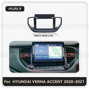 Nuevo MARCO DE REPRODUCTOR DE COCHE <span class=keywords><strong>Android</strong></span> de 9 pulgadas para HYUNDAI VERNA/ SOLARIS 2017-2021 9 accesorios de Radio estéreo para coche Marco de tablero de instalación - Product Image 2