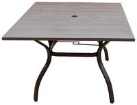 Table basse d'extérieur rectangulaire moderne en plastique pour patio