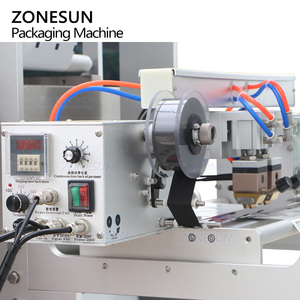 Machine de remplissage et de scellage automatique ZONESUN ZS-FS350Y-2 à servomoteur, double voie, 4 côtés, pour sachets de pâte, shampoing, lotion, liquide et huile - Product Image 6