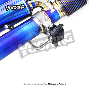 Sistema de escape Valvetronic OEM para Mclaren <span class=keywords><strong>Artura</strong></span> <span class=keywords><strong>Spider</strong></span> 3,0 T 2023-2025, silenciador de tubos de titanio con control de sonido dinámico - Product Image 5