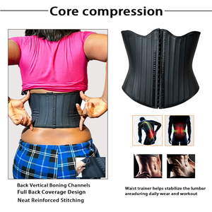<span class=keywords><strong>Gaine</strong></span> Amincissante Originale pour Femme avec 25 Baleines en Acier – Corset Minceur et Reducteur pour le Corps - Product Image 3