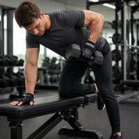 Gants de sport en polyester avec sangle de poignet réglable, pour la gym, le cyclisme, la pêche, le fitness, demi-doigts, respirants, légers et durables