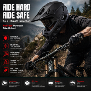 <span class=keywords><strong>Casco</strong></span> <span class=keywords><strong>de</strong></span> Ciclismo Integral Certificado por CE CPSC, <span class=keywords><strong>Casco</strong></span> Ligero para <span class=keywords><strong>Descenso</strong></span> en <span class=keywords><strong>Bicicleta</strong></span> <span class=keywords><strong>de</strong></span> Montaña, Transpirable, con Protección Contra Impactos - Product Image 1