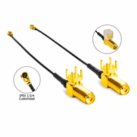 Câble d'extension 15 cm 0,81 mm U.FL vers SMA femelle, assemblage de câble traversant pour antenne avec trou interne, pour WiFi, GSM, 3G, GPS, 4G