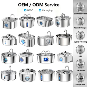 Fonte de Água Automática para Gatos 3.2L/108oz Dispensador de Água em Aço Inoxidável Produtos para Animais de Estimação - Product Image 6