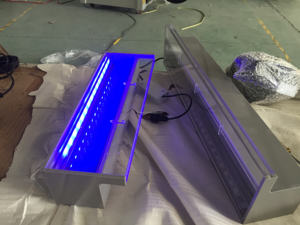 LED in acciaio inox cascata a parete all'aperto acrilico fontana cascata <span class=keywords><strong>da</strong></span> <span class=keywords><strong>giardino</strong></span> decorativi per cortina d'acqua - Product Image 6