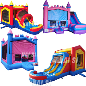 Bambini <span class=keywords><strong>luna</strong></span> gonfiabile Moonwalk Water Jumper buttafuori Moon walk castello gonfiabile Jumping Commercial Rainbow Bounce House Party rental - Product Image 3