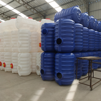 Réservoir d'eau en plastique de grande taille de 5000 litres pour le stockage de l'eau de pluie, fabrication par rotomoulage, réservoir d'eau en plastique par rotomoulage