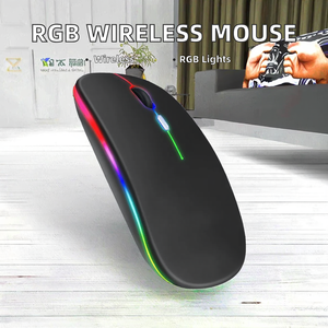 RGB Rechargeable LED Backlit Ergonomic Gaming <b>Mouse</b> Wireless <b>Mouse</b> Compatible with Laptop PC or Computer - Product Image 2