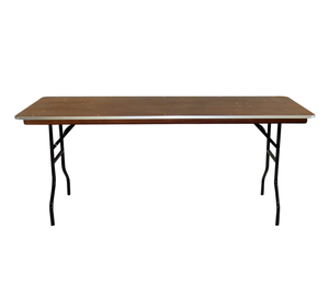 Mesas de Comedor Plegables Portátiles Rectangulares de Madera Contrachapada y Metal para Jardín, Patio, Balcón, Bodas, Fiestas, Banquetes y Eventos al Aire Libre - Product Image 4