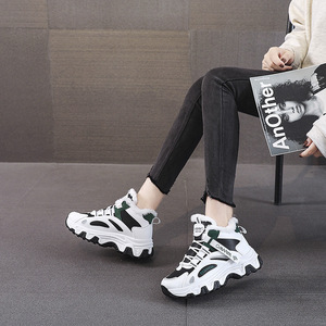 Venta Directa de Fábrica: Zapatillas Deportivas Clásicas de Caña Alta para Mujer, Transpirables, Impermeables, de Cuero Sintético con Cordones, Envío desde Almacén en el Extranjero - Product Image 1