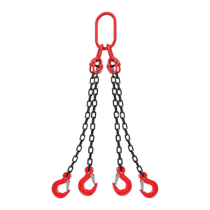 Fune in acciaio legato SCIC, catena per trasportatore, perno cavo, finitura liscia, maglie saldate, G80 6mm standard con gancio - Product Image 1
