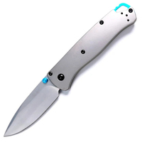Vouwbaar kampeermes met aluminium handvat en titaniumlegering lemmet, totale lengte 18,5 cm, model 535, DIY OEM fruitmes