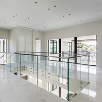 Balustrade en verre sans cadre avec fixation latérale en acier inoxydable 304 316 pour balcon extérieur, terrasse, pont
