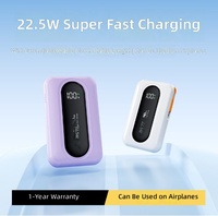 Câble rétractable pour le commerce électronique, charge super rapide 22,5 W, plastique, 10 000 mAh, source d'alimentation mobile promotionnelle