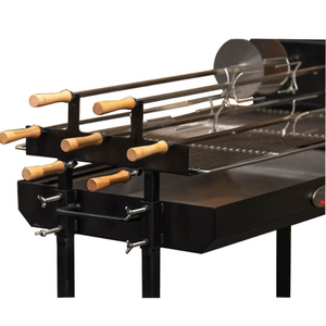Brochettes de Chypre extra larges avec 5 brochettes, rôtissoire automatique, barbecue d'extérieur - Product Image 4