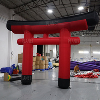 Arche publicitaire gonflable Torii rouge japonaise personnalisée pour événements en plein air