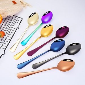 Quà Tặng thép không gỉ bạc <span class=keywords><strong>salad</strong></span> muỗng và nĩa đặt thìa đặt - Product Image 3