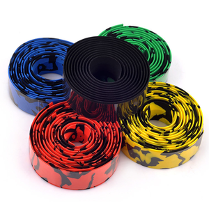 自転車ハンドルバーテープ滑り止めPU <span class=keywords><strong>EVA</strong></span>ベントサイクリングロードバイクテープレーシング通気性ノンスリップハンドルバーベルトラップ - Product Image 1