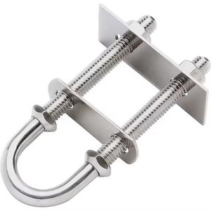 Vis en U en acier inoxydable 316 M10X130mm, vis en U, plaque fixe, œil de bôme, attache de fixation, gréement, accessoires pour bateau, yacht, bateau - Product Image 4