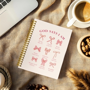 Diario de Oración Cristiano <span class=keywords><strong>para</strong></span> Mujeres, Regalos <span class=keywords><strong>para</strong></span> Adolescentes, Niñas y Niños, Material Escolar, Cuaderno de Escritura A5, Estilo Preppy con Lazos, Tapa Dura, Logotipo Personalizado - Product Image 3