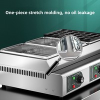 Machine à Takoyaki Géante en Acier Inoxydable à Prix d'Usine, Machine Commerciale à Takoyaki au Gaz pour Boulettes de Poulpe