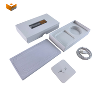 Boîtes de téléphone portable personnalisées de luxe avec logo sur le couvercle et la base, boîtes de téléphone en carton vides et emballages