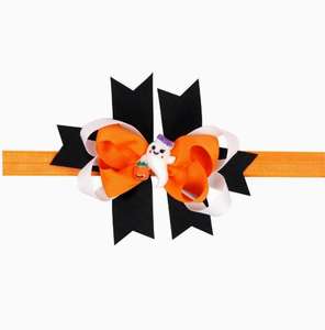 Diadema <span class=keywords><strong>de</strong></span> <span class=keywords><strong>Calabaza</strong></span> para Niños, <span class=keywords><strong>Disfraz</strong></span> <span class=keywords><strong>de</strong></span> Halloween, Diadema Elástica con Lazo, Diadema <span class=keywords><strong>de</strong></span> Halloween para Niños, Venta al por Mayor para Comercio Exterior - Product Image 2