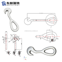 Vente directe usine – Crochet d'extension et pièces de fixation en acier de haute qualité pour conteneurs, tige de connexion et tige d'extension pour pont de fixation