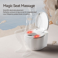 WC intelligent monobloc en forme de coquille, facile d'entretien, avec bidet intégré, pour l'approvisionnement mondial des salles de bain