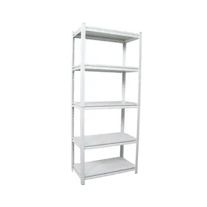 Home office Light Duty 5 Tiers/Layer Slotted Boltless Steel Storage Metal Shelf Rack Garage Shelf